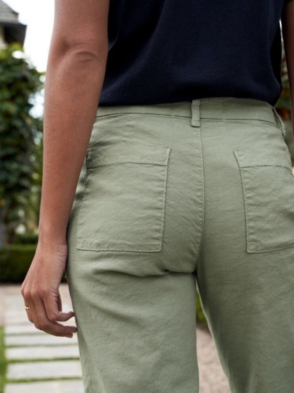 FRANK & EILEEN kinsale Linen Blend Pant Size 6 - Picture 11 of 14